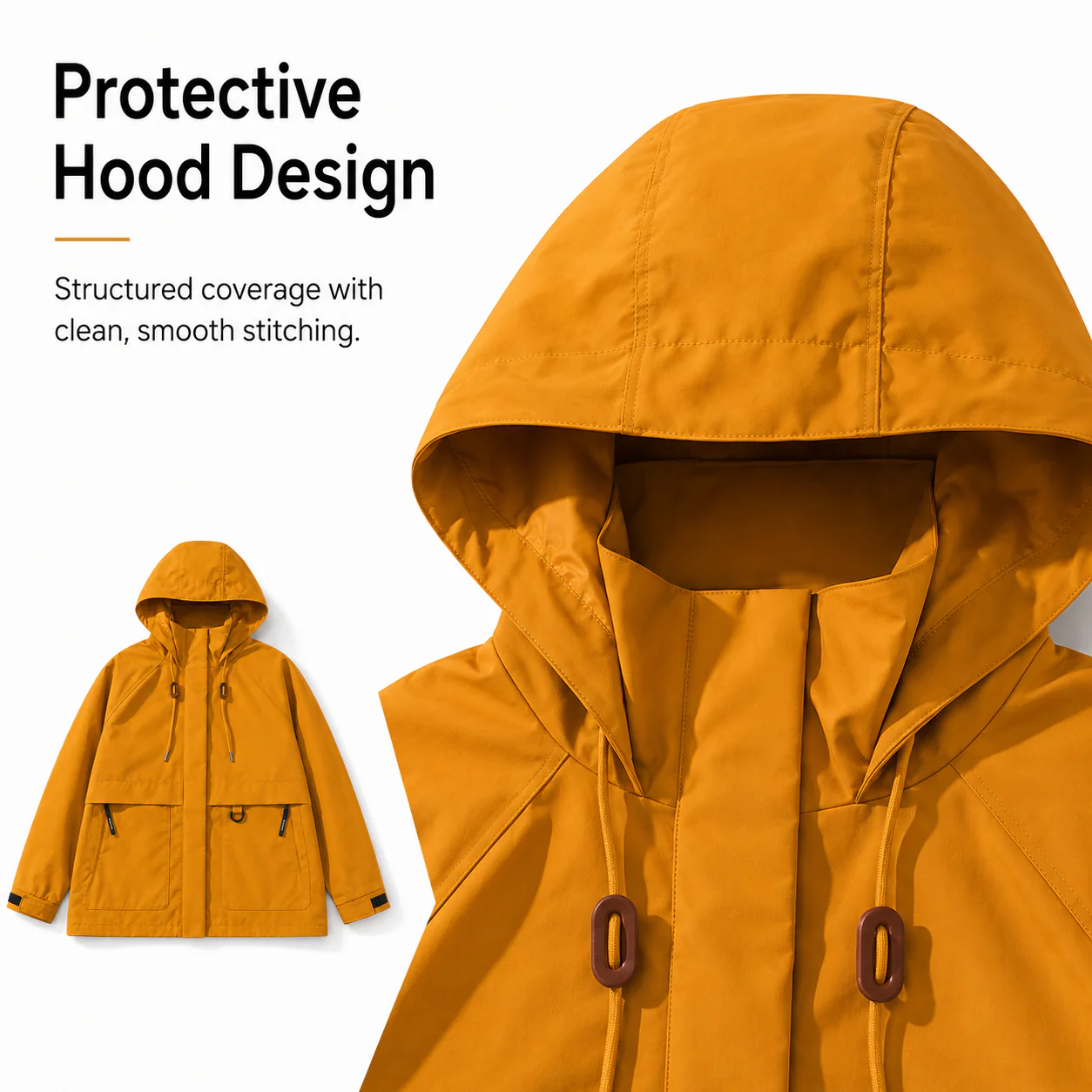 Shulen Model 3518 Hooded Utility Jacket — Clean Silhouette, Practical Character