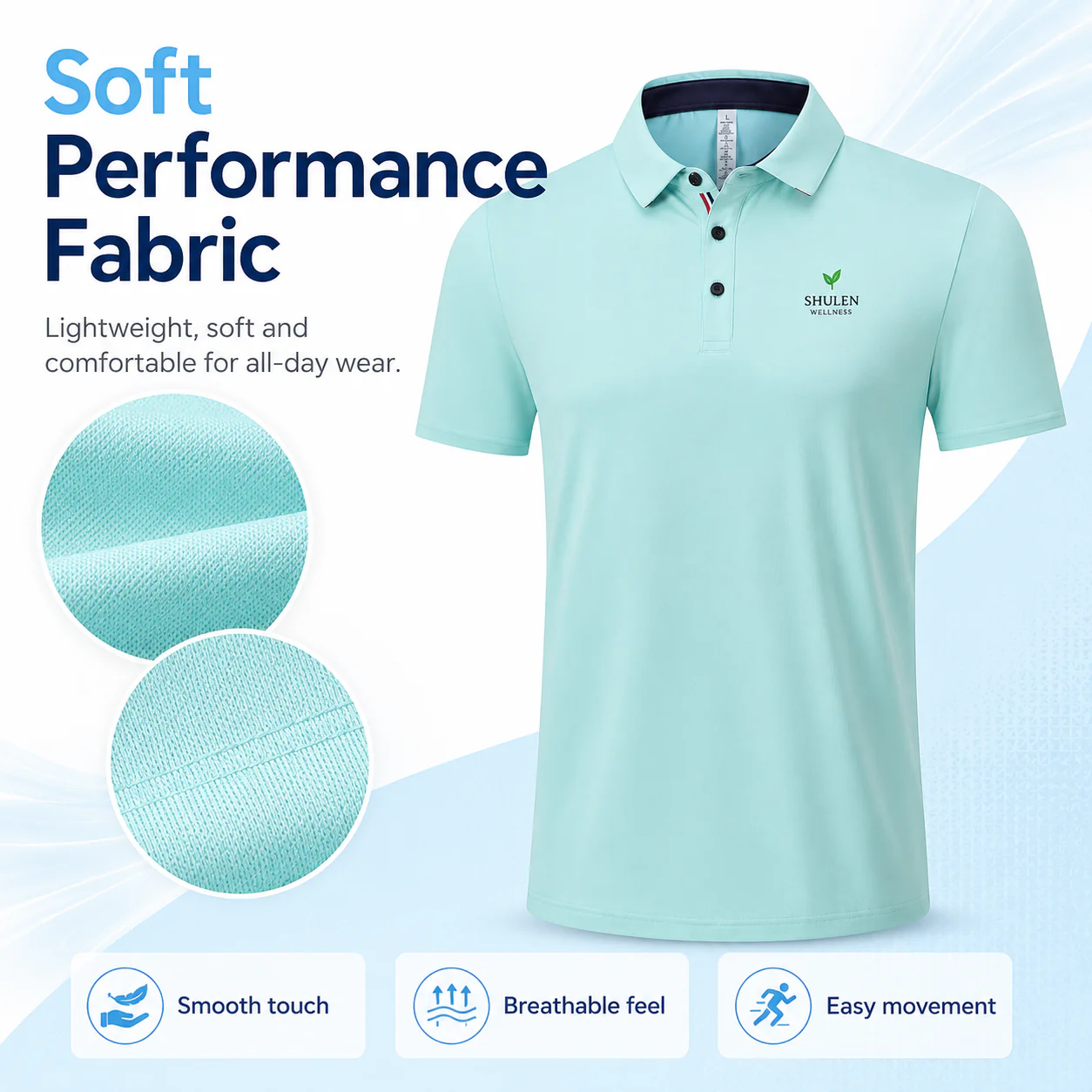 Shulen 7112 Men's Polo Shirt — Clean Branded-Apparel Foundation