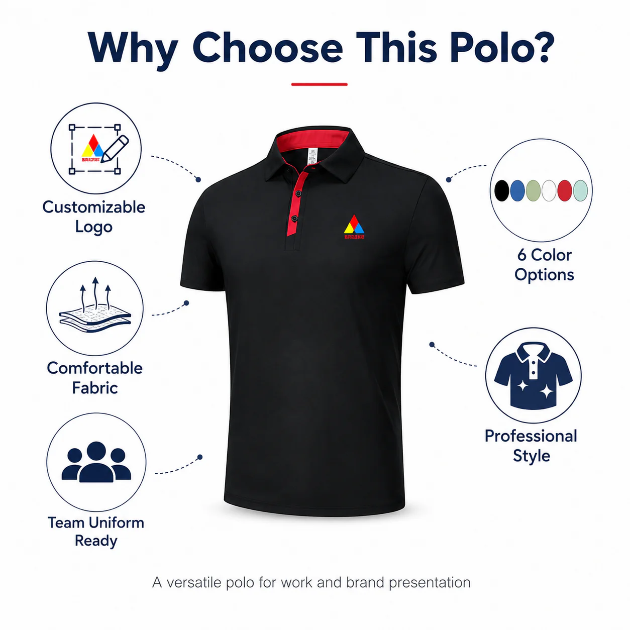 Shulen 7209 Custom Contrast Polo Shirt — Color Choices for Every Identity