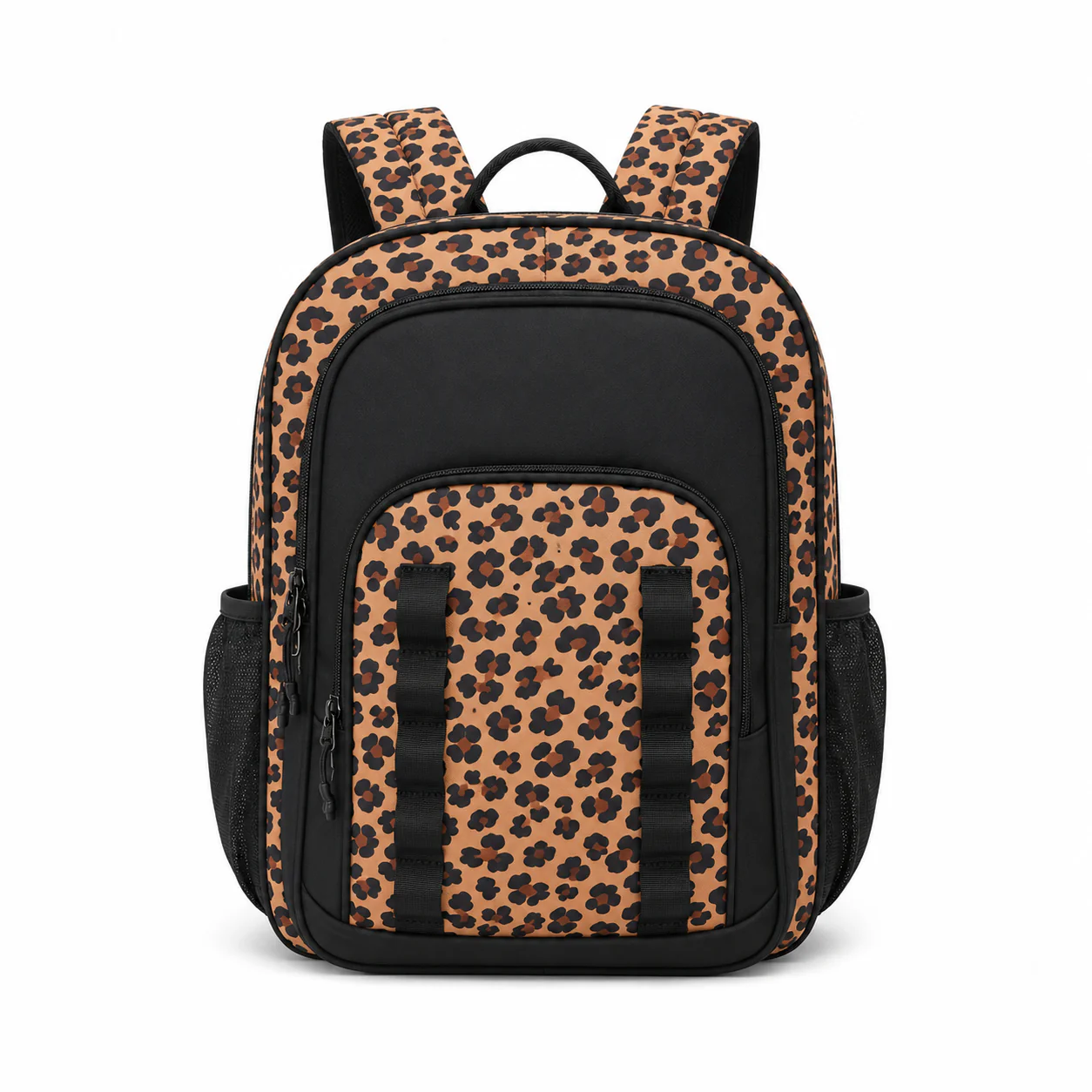 Shulen Leopard Print Multi-Compartment Backpack