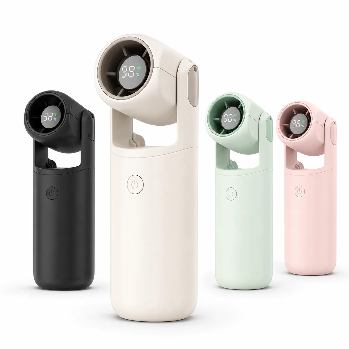 Shulen F03 turbo mini fan with LED display and adjustable head