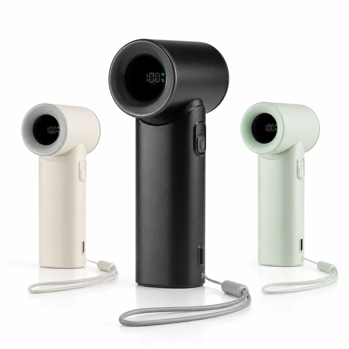 Shulen N610 high-speed turbo handheld fan with digital display