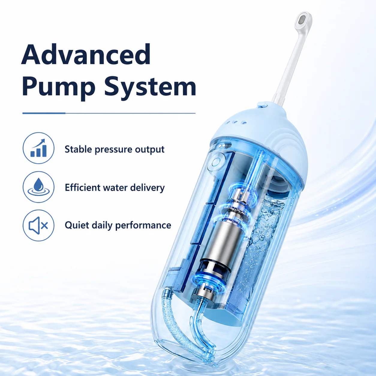 180ml Portable Water Flosser & Water Toothbrush — A More Flexible Oral-Care Routine
